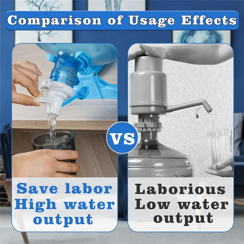 

Держатель кувшина для воды ABKJ-5 галлонов, подставка для диспенсера для воды, нескользящая столешница для диспенсера с 2 клапанами дозатора