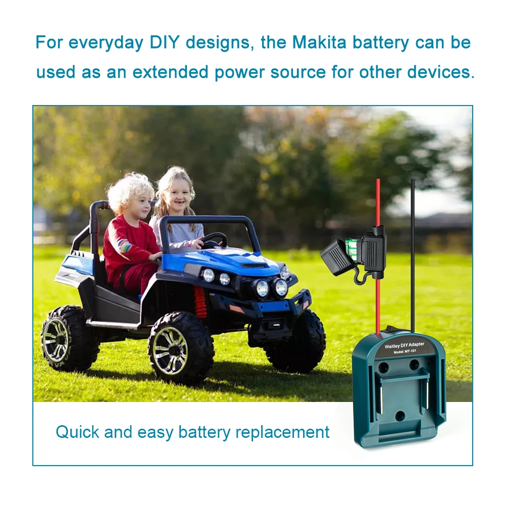 Zewnętrzny adapter akumulatora konwerter do baterii MT Makita 14V/18V DIY skrzynka na elektronarzędzia mod wtyczka zestaw akcesoriów przedłużenie