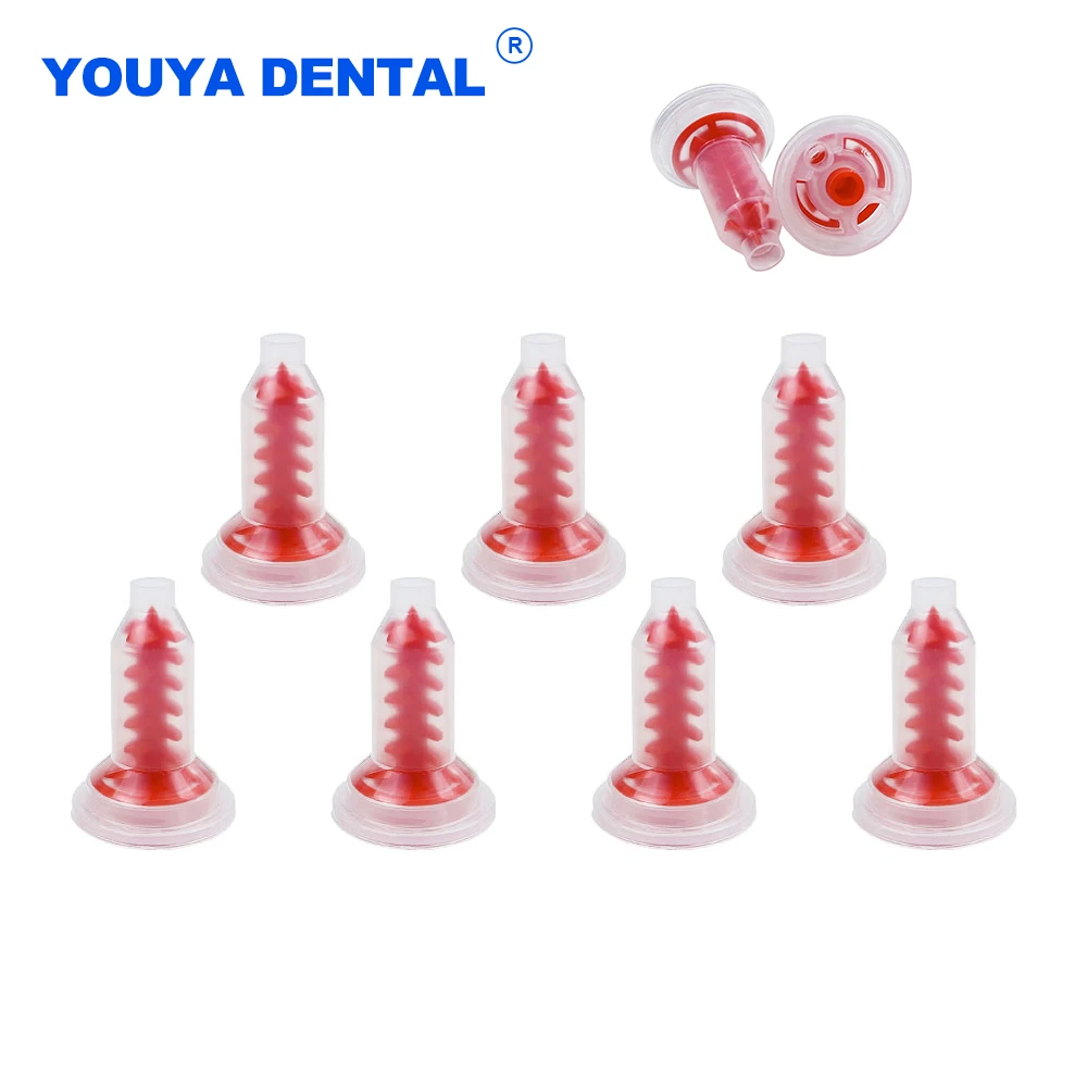 Dental Dynamic Impression Mixing Tip Disposable Impression Nozzles for Imprinting Machine Fits Pen-tamix Mixing Rubber Head