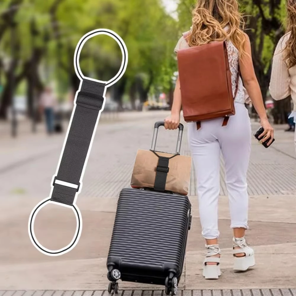 2PCS Adjustable Elastic Luggag - Travel Accessories Luggage Straps recension och pris
