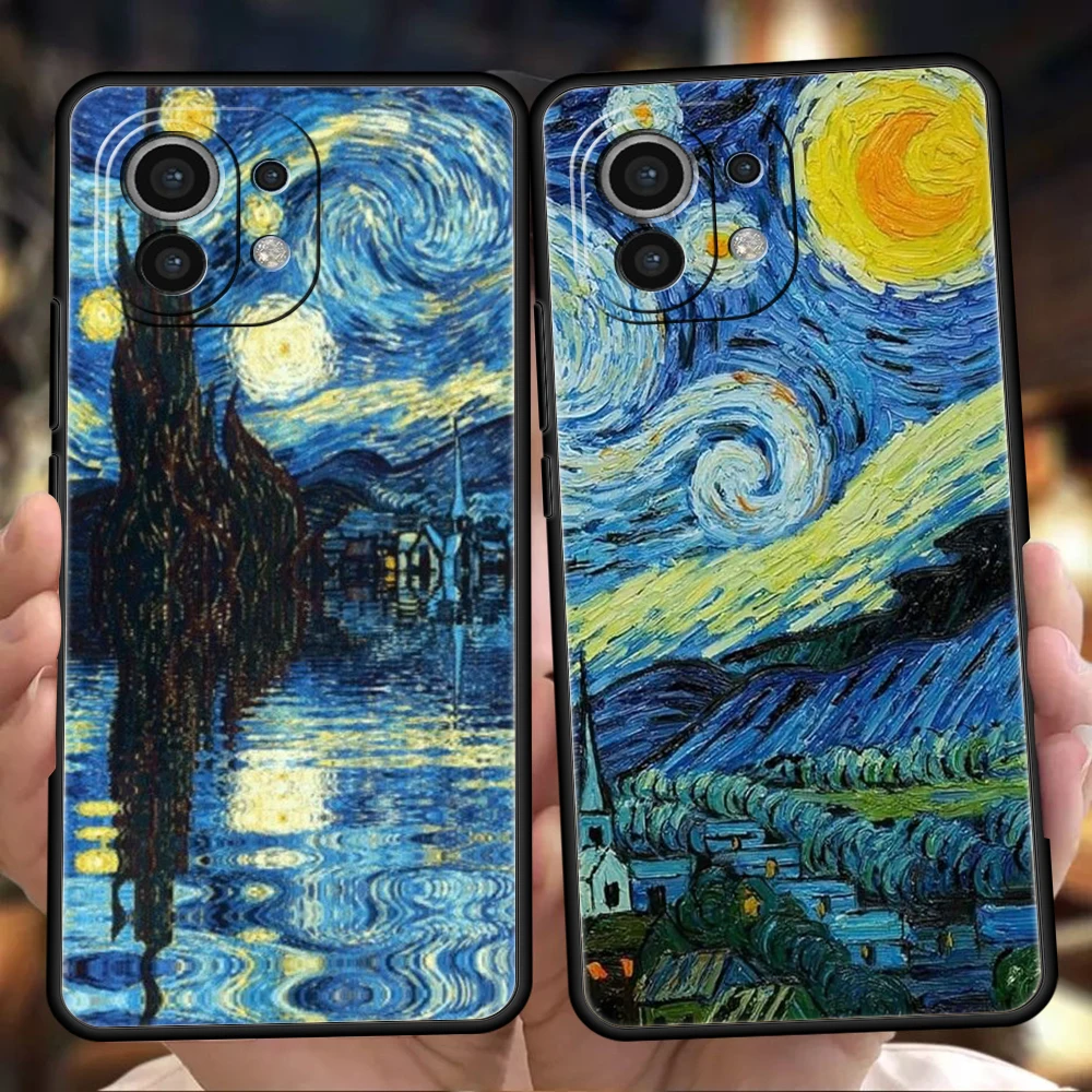 Van Gogh Art Starry Night Aesthetics Phone Case for Xiaomi Poco C51 F3 X3 X4 GT NFC M3 M4 M5 Mi 13 12 11 Ultra 12T Pro 5G Cover