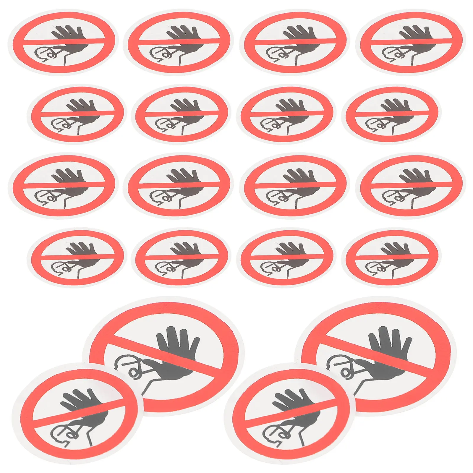 

20Pcs Warning Labels No Entrance Sign Stickers Self Adhesive Safety Warning Sign for Construction Site Use
