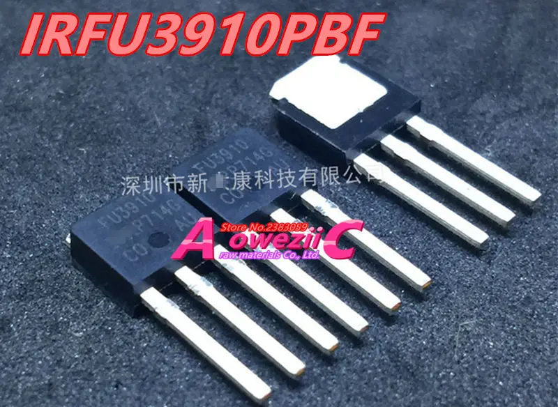 Aoweziic  2023+ 100% New Imported Original  IRFU3910PBF  FU3910 TO-251 MOS FET 100V 16A