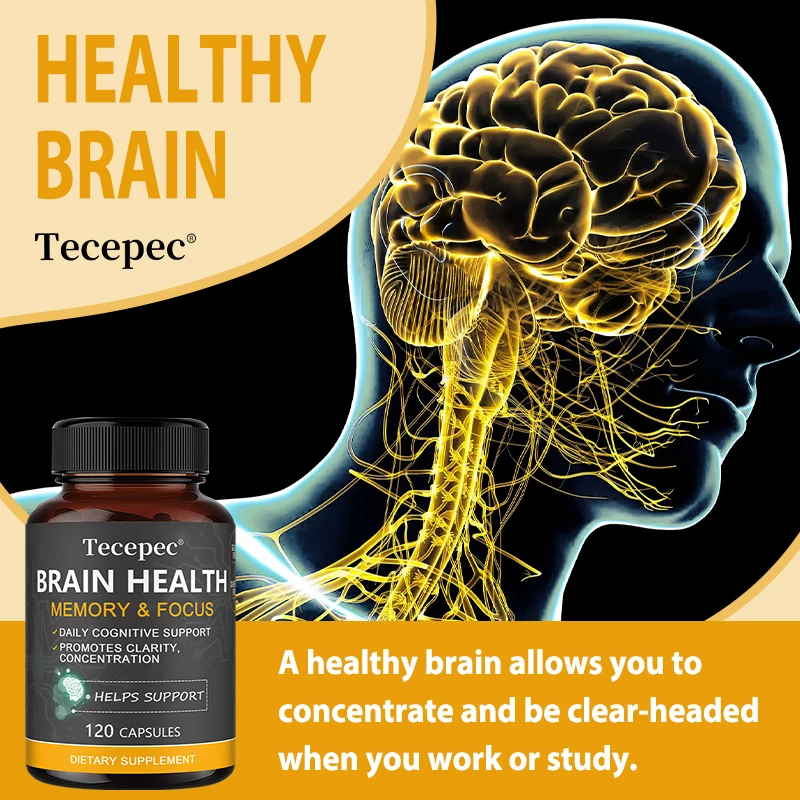 Les capsules L-Tyrosine + Bacopa Monnieri favorisent la santé du cerveau, aide au combat du stress, améliore la mémoire, les capacités cognitives et l'humeur