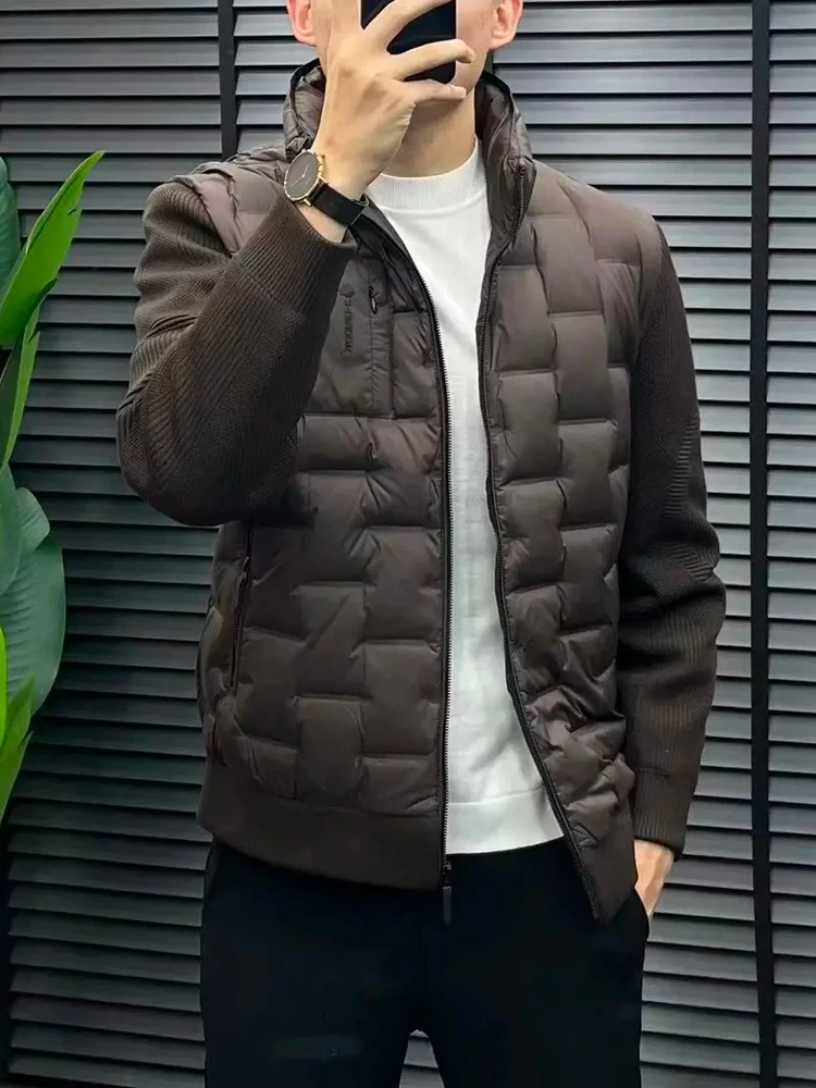 

Faionable Stand Collar Men's down Jaet Autumn Winter New Arrival Sli High Quali Cool And Attractive Stand Fit