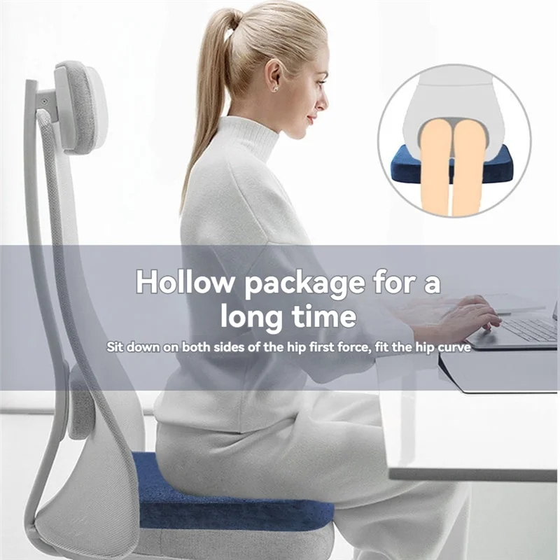 

CGS-Ergonomic Memory Foam Office Cushion Car Office Seat Cushion Anti Hemorrhoid Cushion Chair Cushion Memory Foam Cushion