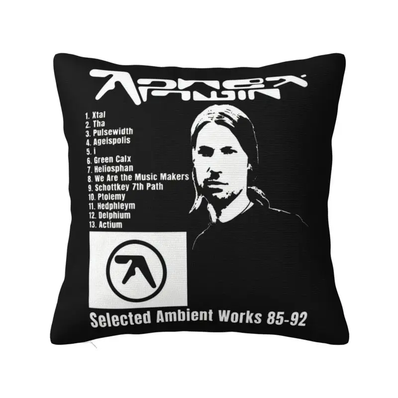 Modern Aphex Twin Cushion Cover 40*40 cm Polyester Throw Pillow Case Living Room Decoration Sofa Chair Pillowslip