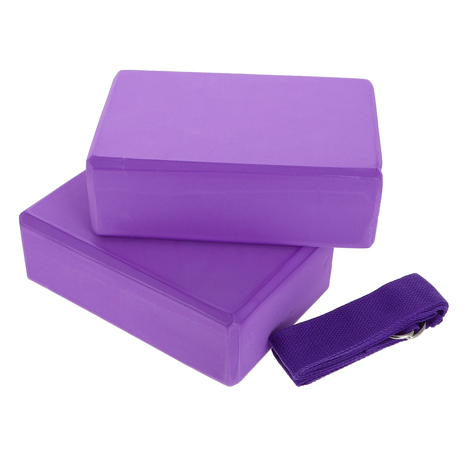 3 Pcs Yoga Tension Belt Wedge Block Stretchy Strap Dance Blocks Pillow Supports