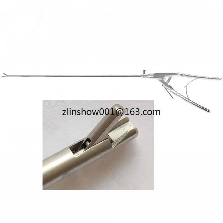 

Medical surgical laparosopic instruments reusable stainless steel operation V-shaped self-righting Needle Holder without teeth