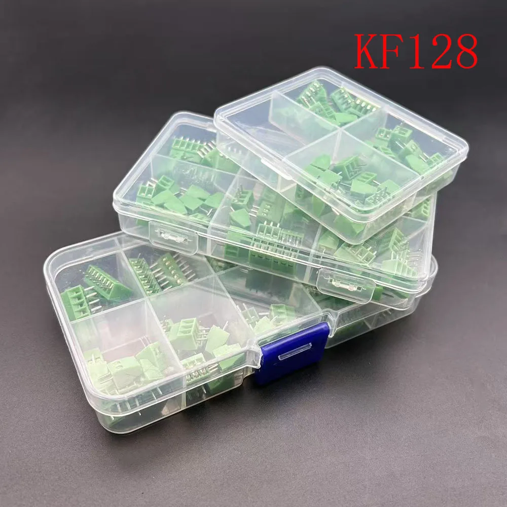 

30/45/48Pcs Mini KF128 Pitch 2.54mm Straight Screw Terminal Block Connector Mini 2.54 KF-128 for 26-18AWG Cable
