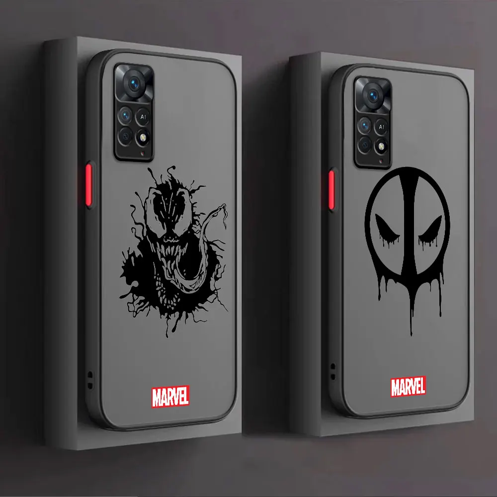 Marvel Spiderman VENOMเคสโทรศัพท์สําหรับXiaomi Redmiหมายเหตุ 12S 9T 11 Pro 11T 9 11S 9S 10S 10 Pro 12 13 Pro 11 12 นุ่ม