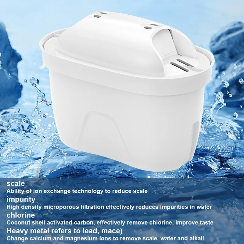 Haushaltsfilterkessel mit 1 Filterkartusche, alkalischer Aktivkohle-Wasserreiniger und Timer, ungiftiges Filterwasser, 3,6 l – Detail 1