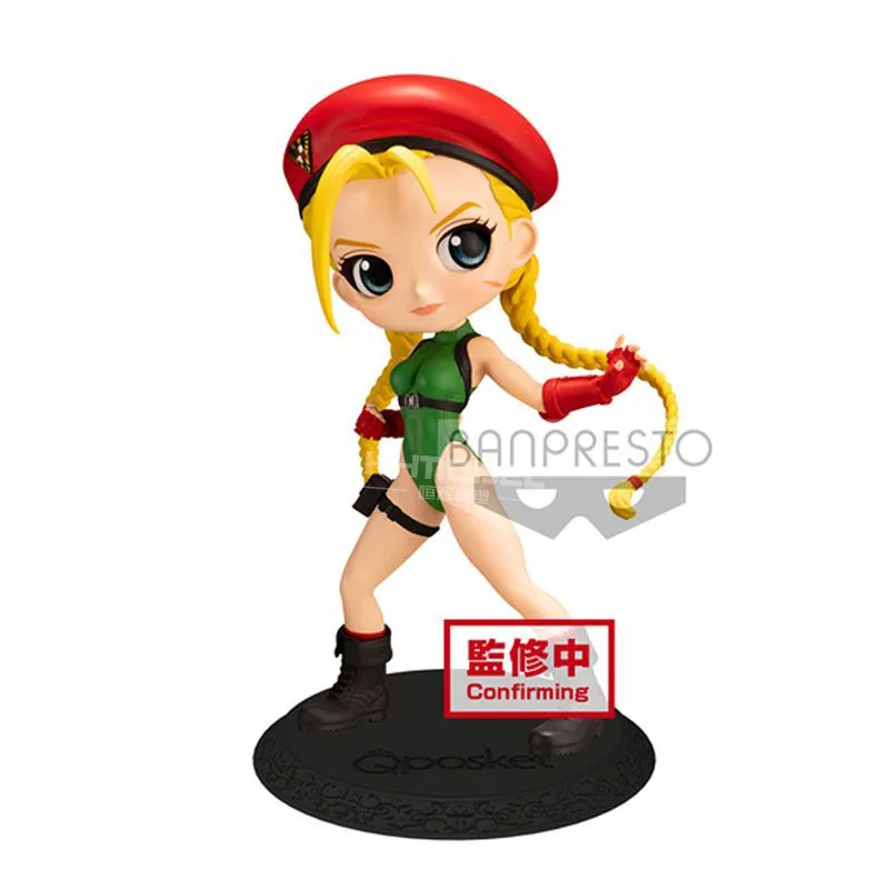 In Stock Bandai Original Anime Q Posket Street Fighter Cammy White Action Figure Model Holiday Gifts