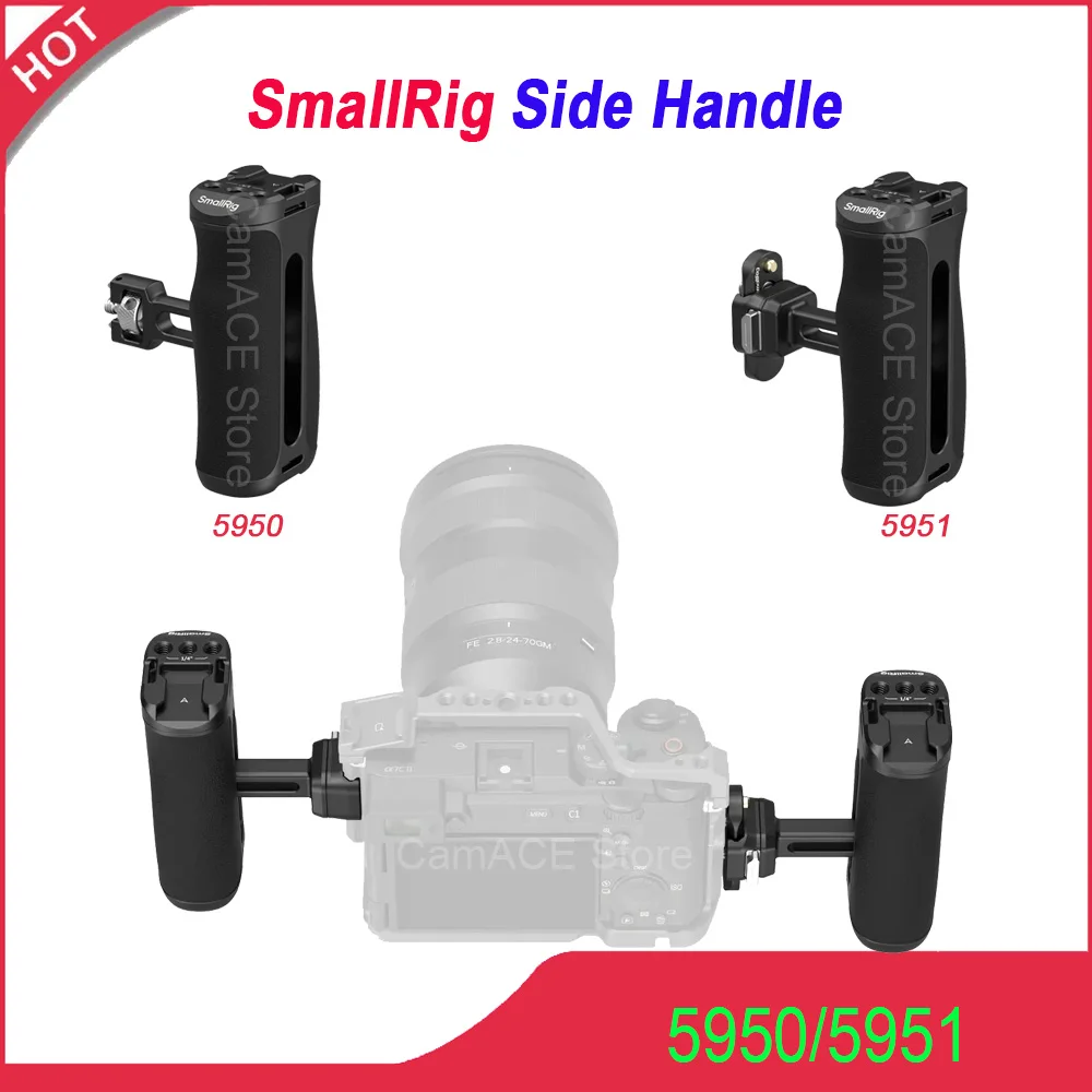 

Боковая рукоятка SmallRig 5950/5951 HawkLock с быстрым креплением, вертикальной регулировкой на 43 мм и нагрузкой до 10 кг