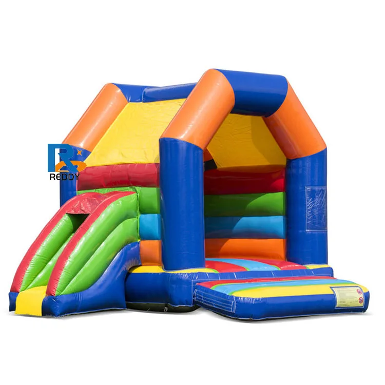 Novel Design Colorful Inflatable Castle With Slide Combo Outdoor Fun Game For Children