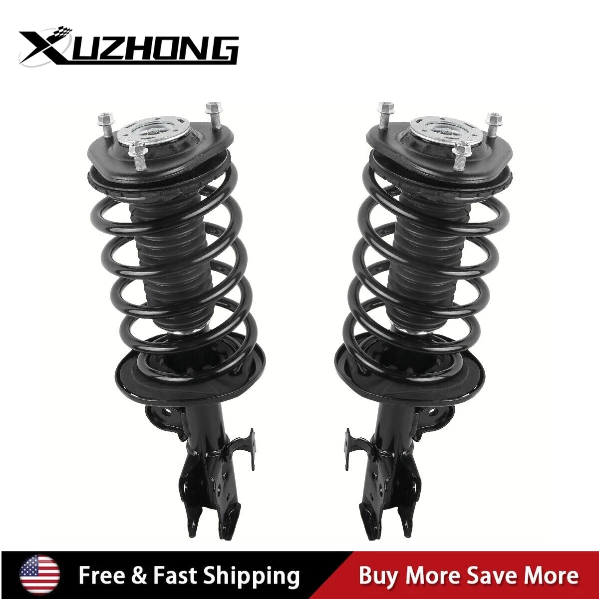 

Pair 2x Front Complete Struts Shocks Absorbers For 2010-2015 Toyota Prius 1.8L