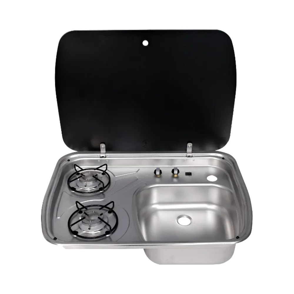 

RV YACHT MARINE CARAVAN CAMPER VAN BOAT RESTAURANT SINK COMBINATION COOK TOP COOKER COOKING TOP GAS COOKER GR-588