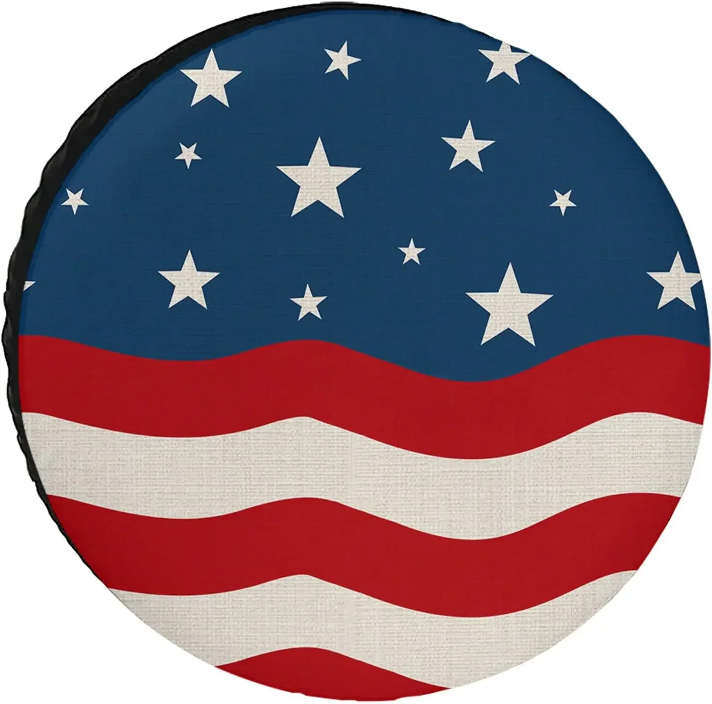 American Flag Spare Tire Cover Weatherproof Dustproof Universal Tire Cover For RV Trailers Motorhomes SUV And Many Vehicle
