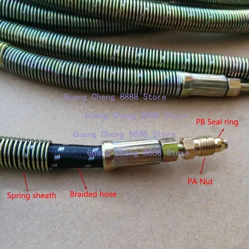 آلة طحن مضخة يدوية أنبوب زيت OST سلك المنسوجة أنبوب الربيع غمد خرطوم 600*4 مللي متر ماكينة طحن باستخدام الحاسب الآلي مخرطة آلة 1 قطعة #5