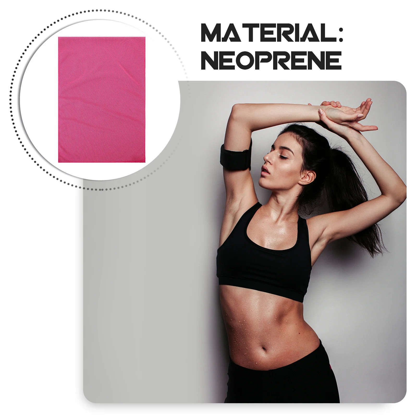 

Quick Dry Towel Microfiber Rose Red Soft Breathable Sweat Absorb Sports Towel for Camping Swimming Gym Fitness Yoga