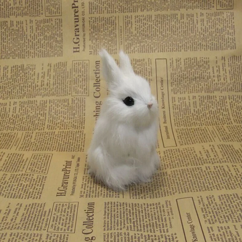 Top-Cute Imitation  Bunny Window Decoration Artificial Statue Dining Table Decoration In Easter Restaurant