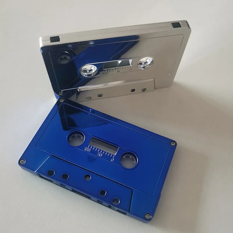 Cinta de Audio en blanco galvanizada dorada, Cassette estándar, reproductor de cinta en blanco, cinta de Audio magnética vacía para grabación de música y voz