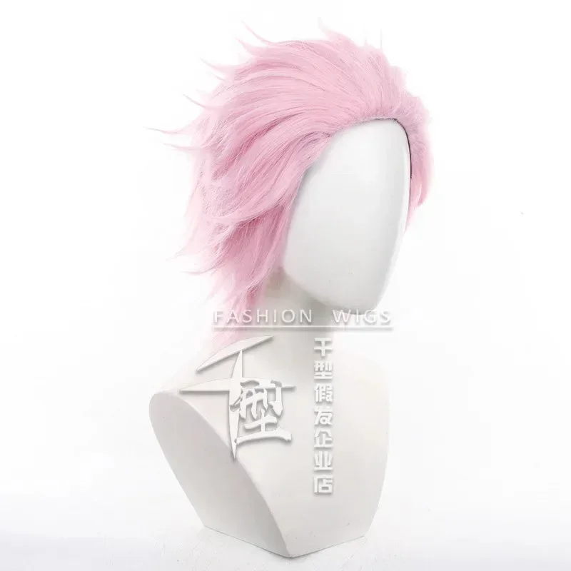 Mitsuki Kiryu Cosplay Wig Anime WIND BREAKER Wig Pink Short  Furin High School Fiber Hair+Wig Cap