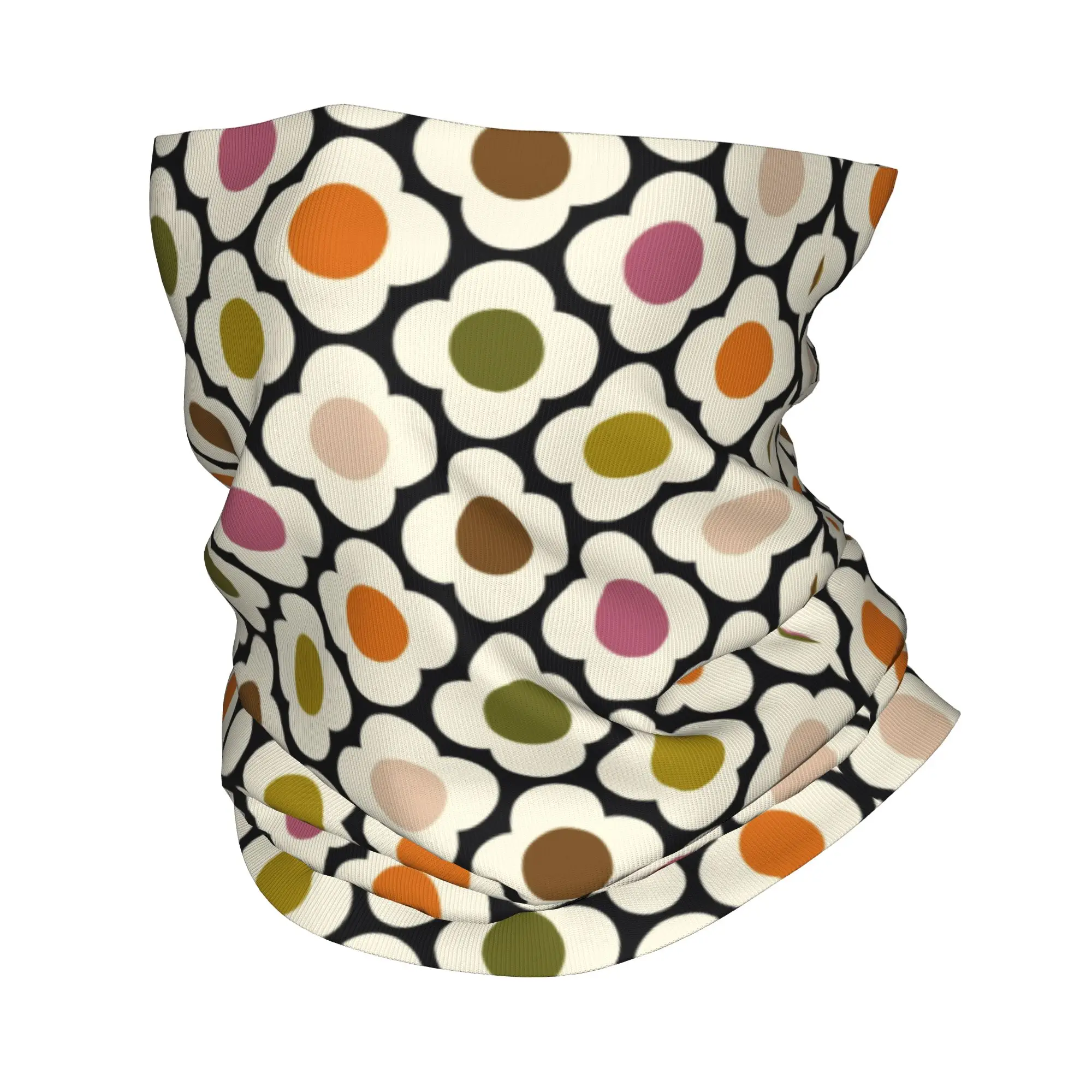 Orla Kiely Scandinavian Flowers Neck Gaiter Women Men UV Protection Winter  Bandana Scarf for Ski