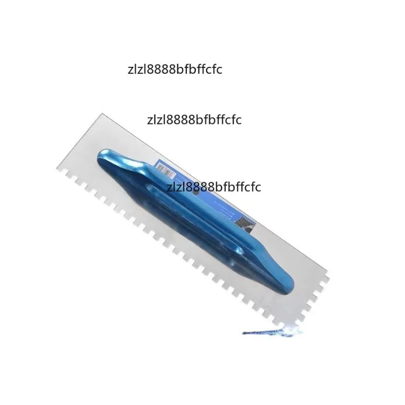 Suitable for Home Wall Curved Handle Multifunctional Decoration Stainless Steel Super Long Square Notched Trowel For Large Forma