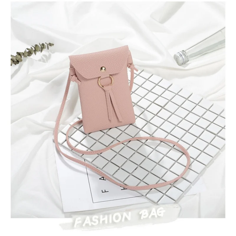 

Mini Shoulder Bag for Women Small Crossbody Phone Bag Stylish Solid Color Messenger Purse