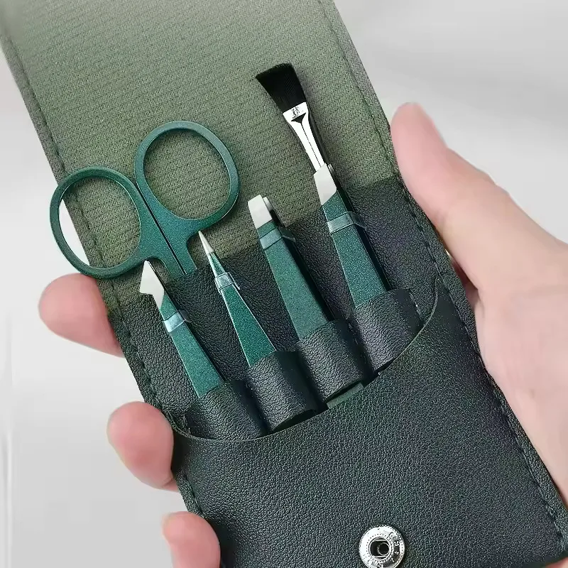 4/6-teiliges Pinzetten-Set aus Edelstahl, Unisex, professionelle Präzision für Gesichtshaare, Augenbrauen, eingewachsene Haare & Splitter, langlebig & erweichend – Detail 8