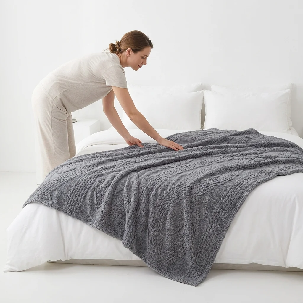 Soft Fuzzy Blankets   All Sizes (Twin/Full/Queen/King)  Warm Cozy Thick for Bed