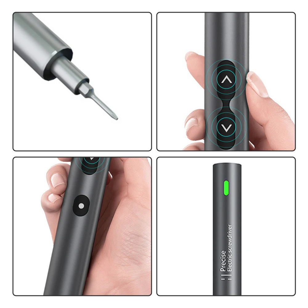 28 in1 Electric Screwdriver Set Precision Handle Portable Power Tool Kit Wireless Cordless 24Pc Small Bit for Phone Watch Repair