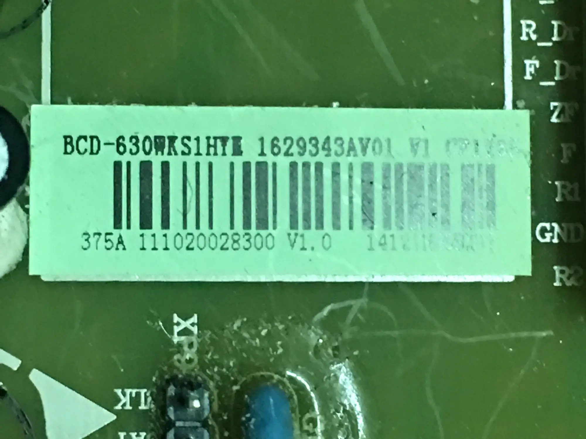 للثلاجة اللوحة الأم لوحة الكمبيوتر BCD-518WKS1HY BCD-630WXS BCD-630WT 1629343   جزء الثلاجة