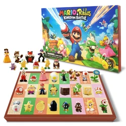 Mario Calendario de Adviento Caja de regalo Juego de juguetes Muñeca Niños Navidad 24 días Cuenta regresiva de vacaciones Viene regalos Periféricos de juego Minifigura