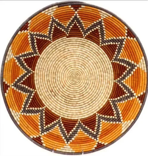 Mehofond Traditional Ethiopian Floral Round Backdrop Africa Colorful Basket Circle Background Mexican Birthday Party Decoration