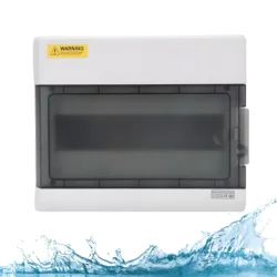 DONGY 8WAY PC Plastic Outdoor Electrical IP65 Waterproof Distribution Box Indoor Power Distribution Box 12 WAY 10.4*8.7*4.3 Inc