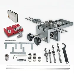 New Extended 600mm Three In One Punchling Locator Wood Dowel Drilling Jig For Furniture Fast Connecting Woodworking Drill Guide