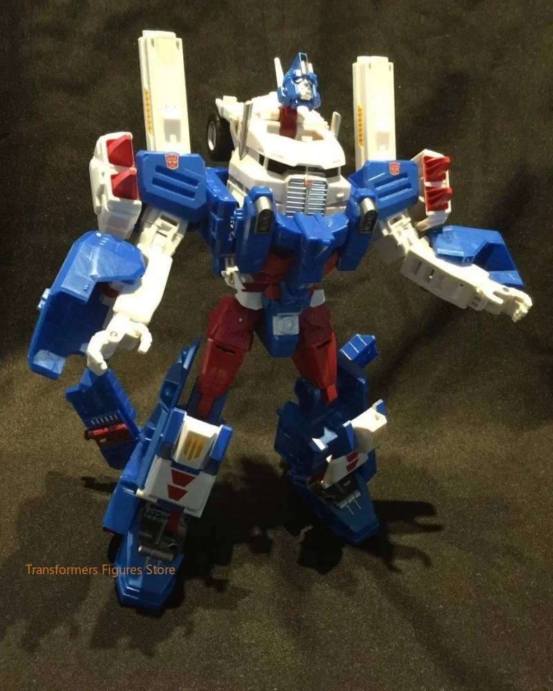 ในสต็อก TAKARA TOMY Transformers LG Series LG-14 Ultra Magnus ตัวเลขสะสมของเล่นที่สามารถเคลื่อนย้ายคลาสสิกรูปเด็กของขวัญรถ