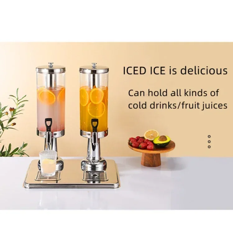 HOTEL STAINLESS STEEL FRUIT JUICE DING western food single-head double-head commercial fruit juice bucket beverage machine