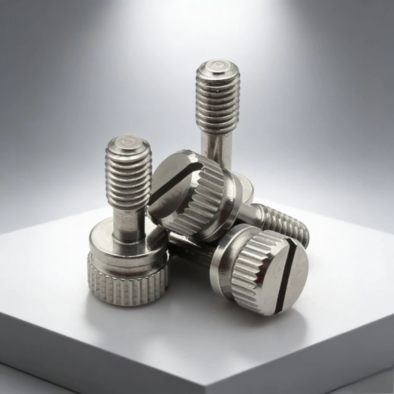 

Slotted Hand Screw 304 Stainless Steel M3 M4 M5 M6 M8 Hand-Tighten Anti-loosening Captive Knurled Thumb Bolt GB839 Slotted