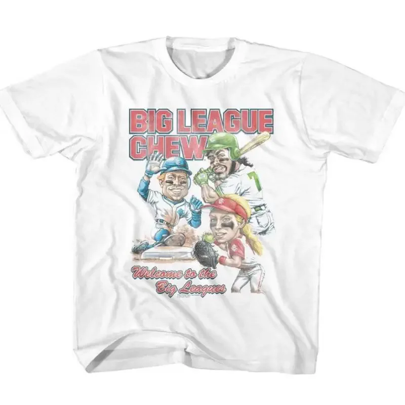 Big League Chew 3 Players Outta Here Original White Youth T Shirt