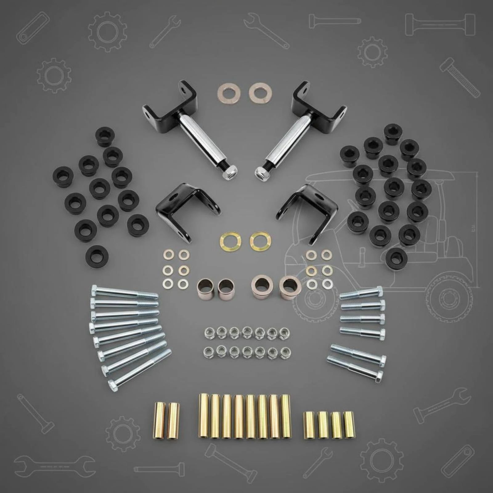 club-car-ds-bushing-kit-long-lasting-golf-vehicle-repair-kit-vehicle-parts-for-garage