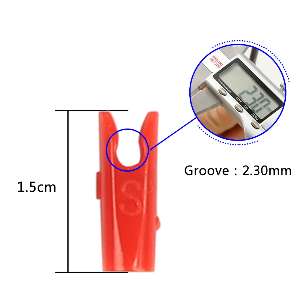 

50pcs DIY Plastic Arrow Pin Nocks Size S For ID4.2mm ID6.2mm 3.2mm DIY Arrow Archery Accessory High Quality