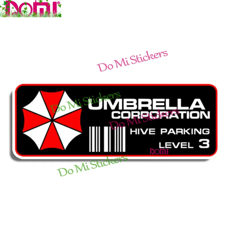 Classic Decor Motorcycle Decals for Umbrella Corporation Decal Hive Parking Level 3 Decorative Accessories Car Stickers PVC