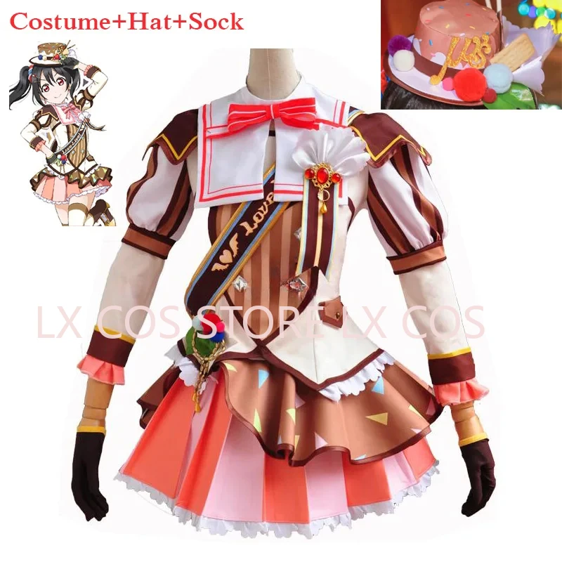 

Anime Love Live Cosplay Costume Ice Cream Arousa Kousaka Honoka Minami Kotori Ayase Eli Cosplay Costume Women Sexy Dress