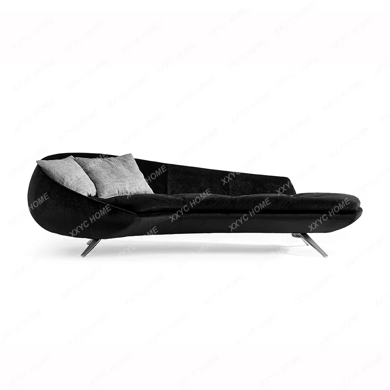 NEW Modern simple curved  living room casual clothing store small apartment hotel designer sofa
