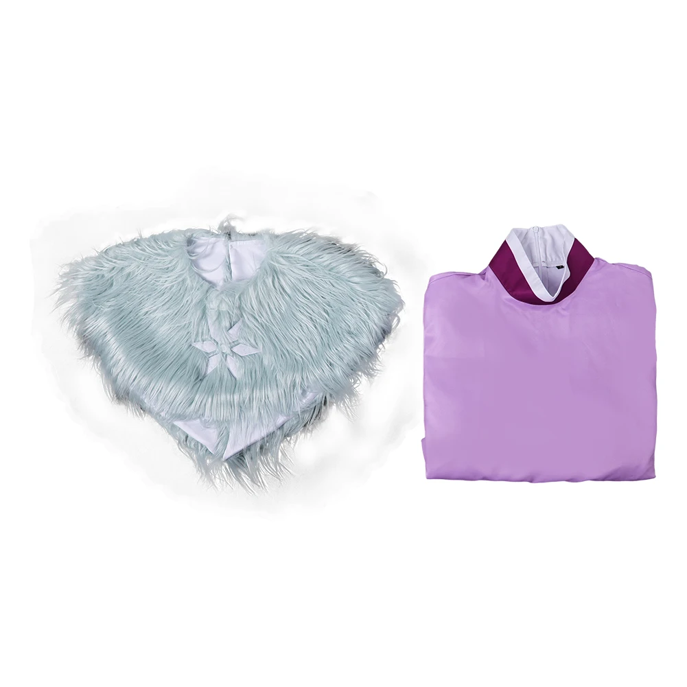 Cartoon Helluva Cosplay Boss Andrealphus Role Costume Men Long Skirt Fur Shawl Hallowmas Party Uniform Carnival Role Play Suits