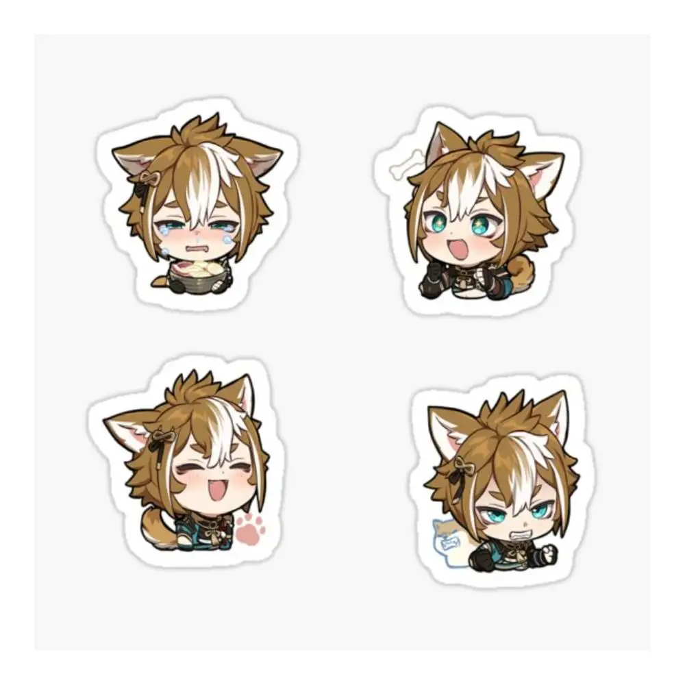Gorou Genshin Impact Chibi Sticker Helmet Flask Cup Laptop Car Vehicle Window Bumper Decal