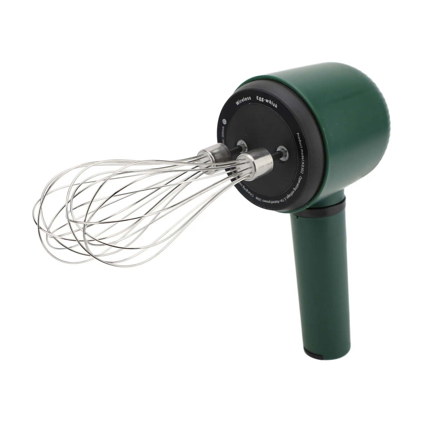 USB Handheld Egg Beater Easy To Clean Cordless Hand Mixer Plastic Stainless Steel Splashproof Powerful Lightweight for Kitchen